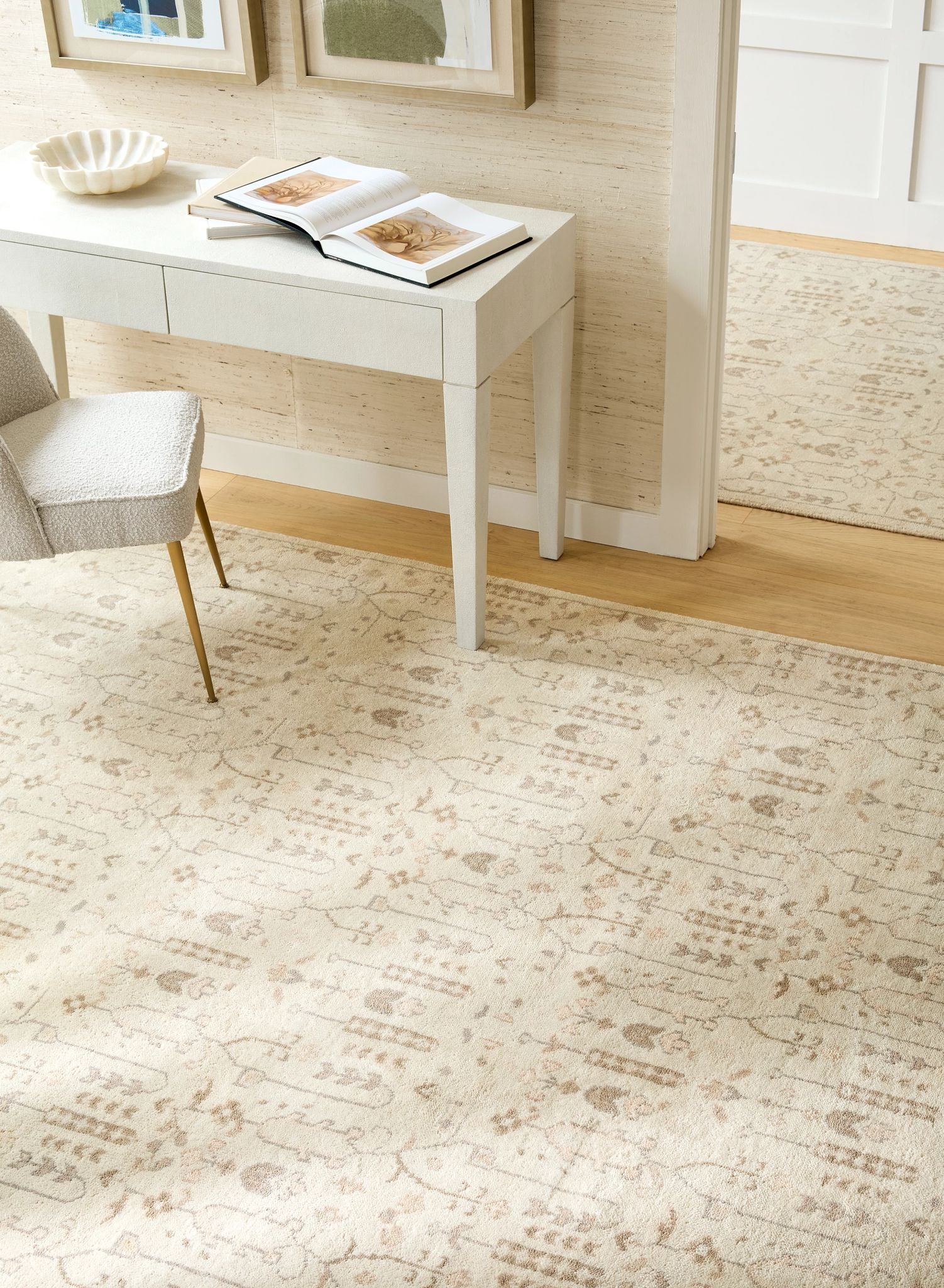 Maine Cottage Dara Cream Hand Knotted Wool Rug 