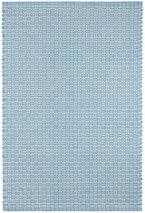 Miss Muffet French Blue Handwoven Cotton Rug
