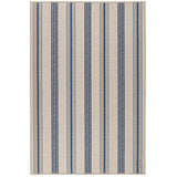 Nimes Ticking Neutral Machine Washable Rug