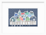 Fishing Harbor Snowy Multi