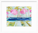 Pool Pink Umbrellas