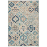 Pali Blue Machine Washable Rug