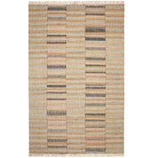 Maine Cottage Ravel Stripe Blue Handwoven Wool Rug - 2' x 3' Rug 