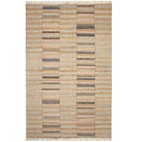 Ravel Stripe Blue Handwoven Wool Rug