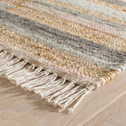 Maine Cottage Ravel Stripe Blue Handwoven Wool Rug - 2' x 3' Rug 