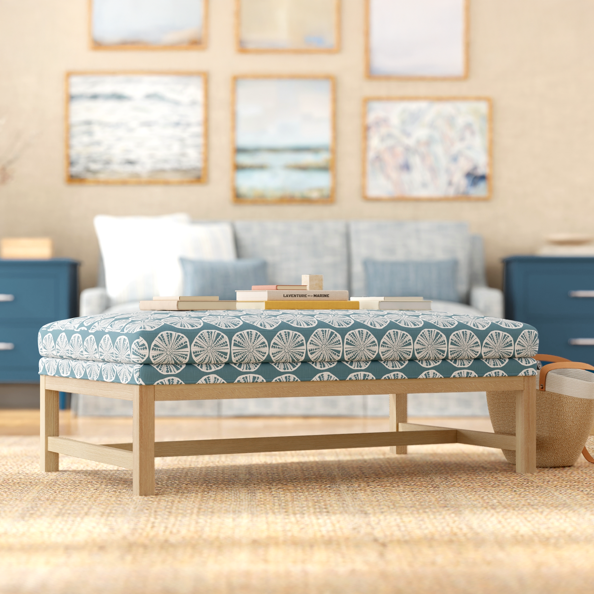 Maine Cottage Shelby Bench  | Upholstered Benches | Maine Cottage® 