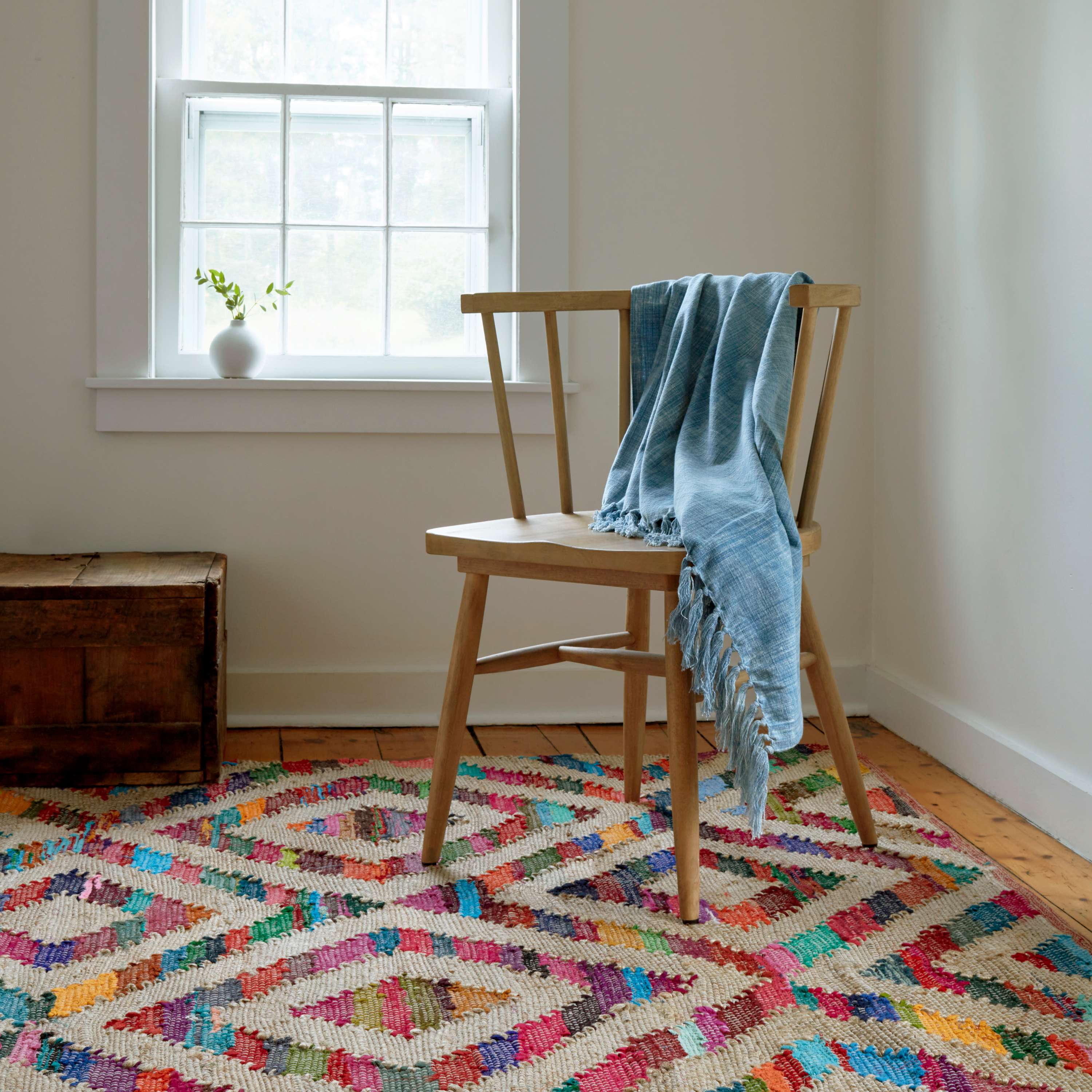 Maine Cottage Tetra Chindi Multi Handwoven Jute Rug - 2' x 3' Rug 