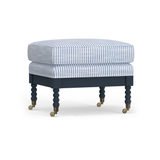 Tilly Spool Ottoman - Painted