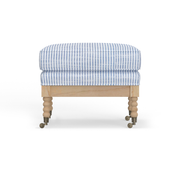 Tilly Spool Ottoman - Natural Wood