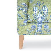 Maine Cottage Hazel Chair | Colorful Armless Chair | Upholstered Coastal Chair  