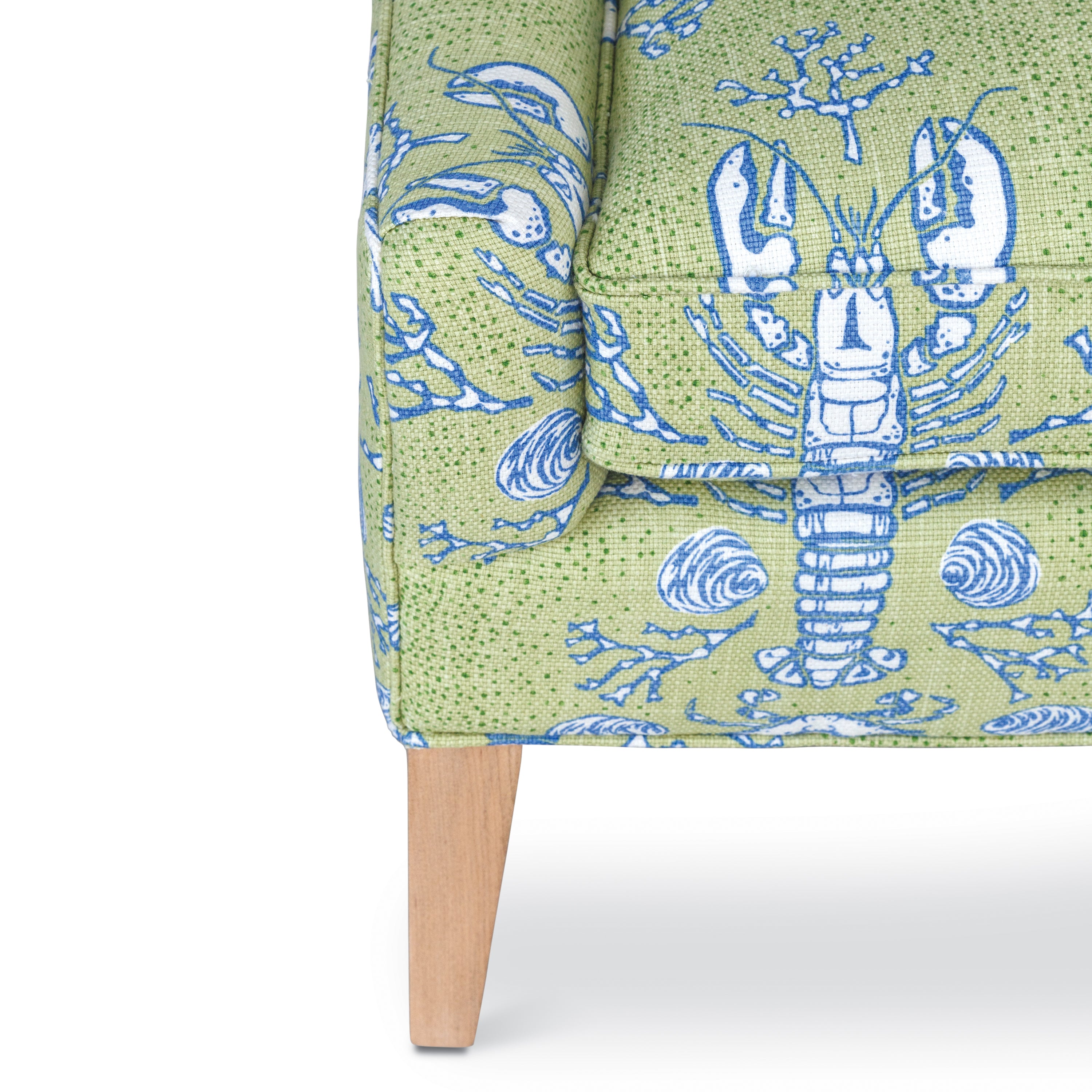 Maine Cottage Hazel Chair | Colorful Armless Chair | Upholstered Coastal Chair  