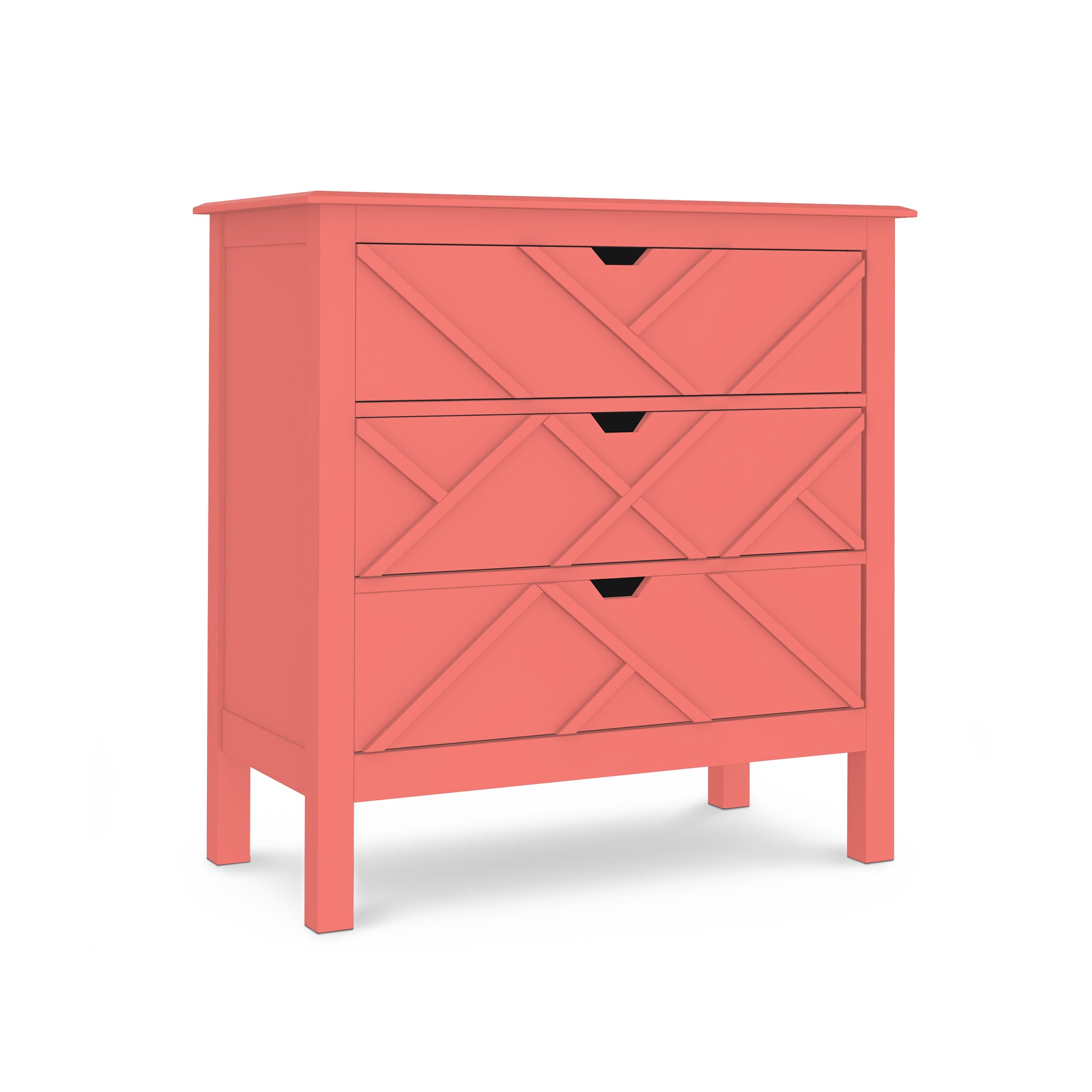 Lattice 3-Drawer Dresser