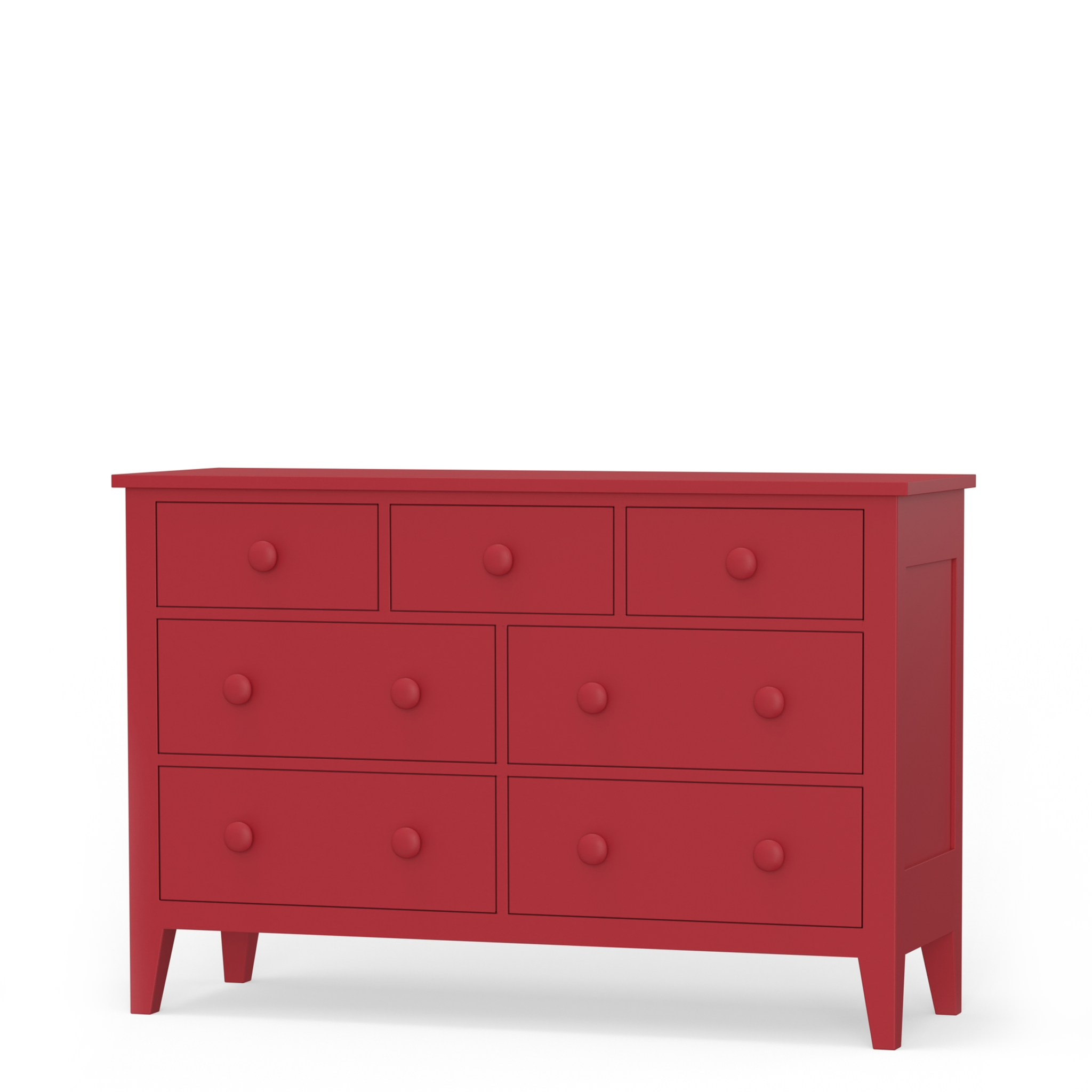 Colorful Double Dresser | Shaker Style 7-drawer Double Dresser | American-Made | Maine Cottage Colorful Double Dresser | Shaker Style 7-drawer Double Dresser | American-Made | Maine Cottage
