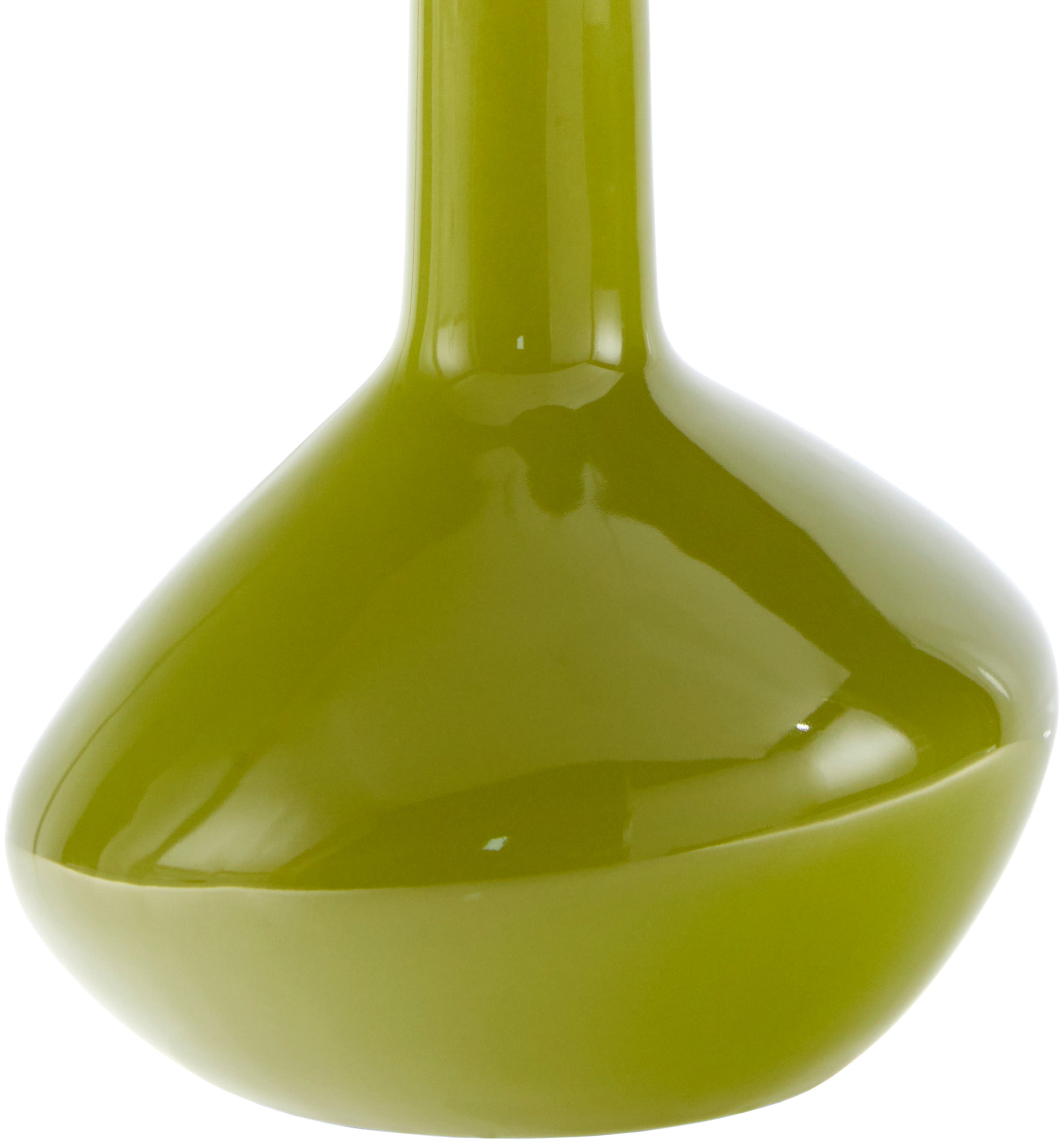 Maine Cottage Droplet Oblong Green Ceramic Table Lamp with Scallop Shade | Maine Cottage® 