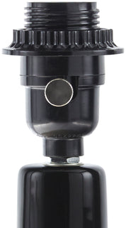 Maine Cottage Droplet Oblong Black Ceramic Table Lamp with Scallop Shade | Maine Cottage® 