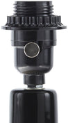 Maine Cottage Droplet Oblong Black Ceramic Table Lamp with Scallop Shade | Maine Cottage® 