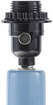 Maine Cottage Droplet Oblong Light Blue Ceramic Table Lamp with Scallop Shade | Maine Cottage® 