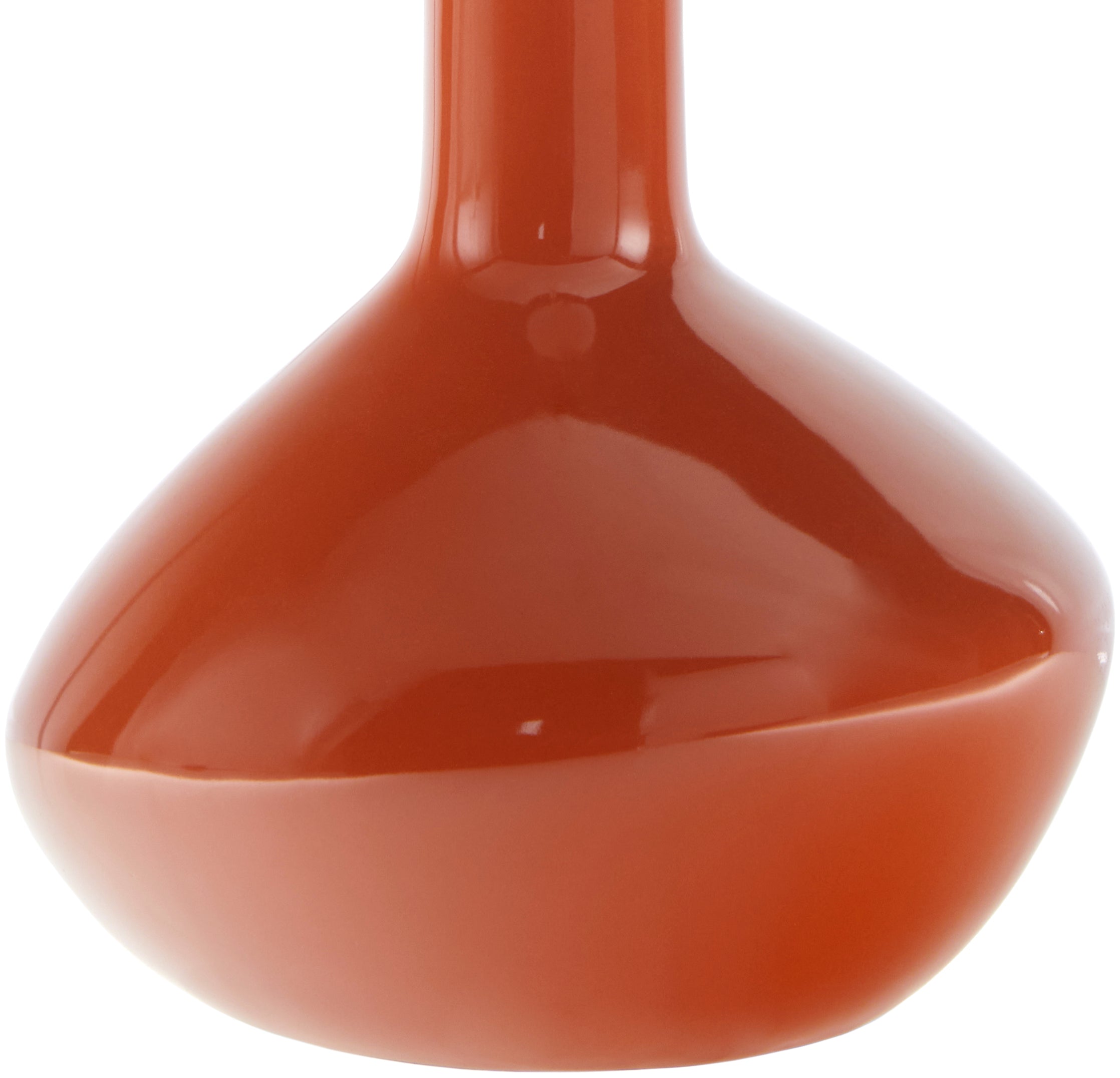Maine Cottage Droplet Oblong Red Ceramic Table Lamp with Scallop Shade | Maine Cottage® 