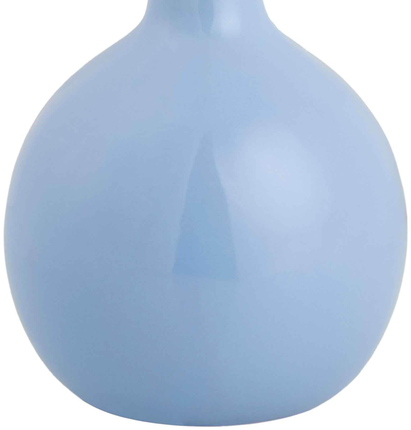 Maine Cottage Droplet Oval Light Blue Ceramic Table Lamp with Scallop Shade | Maine Cottage® 