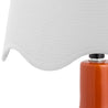 Maine Cottage Droplet Oval Red Ceramic Table Lamp with Scallop Shade | Maine Cottage® 