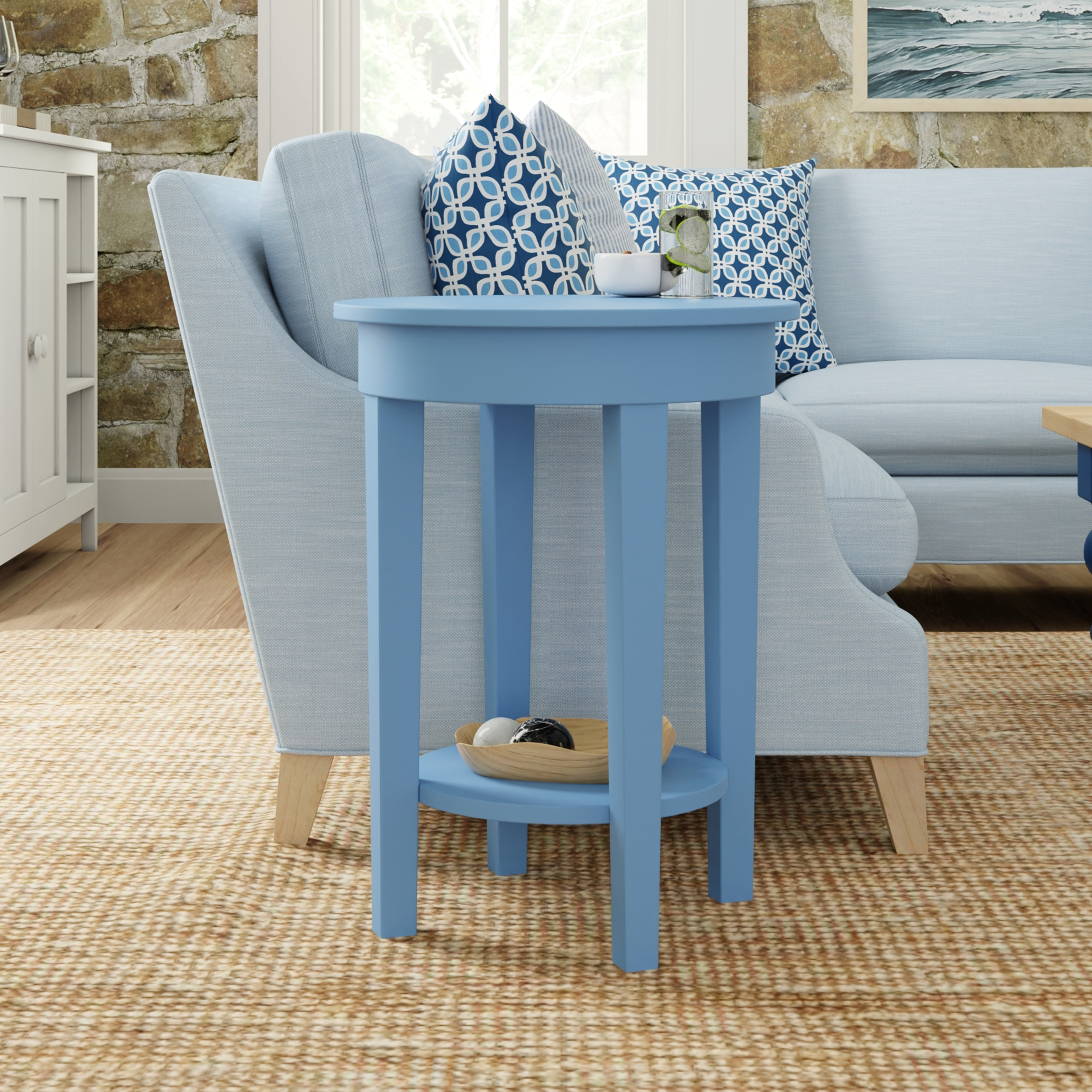 Maine Cottage Charlie Round Side Table by Maine Cottage | Where Color Lives 