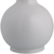 Maine Cottage Droplet Round White Ceramic Table Lamp with Scallop Shade | Maine Cottage® 