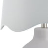 Maine Cottage Droplet Round White Ceramic Table Lamp with Scallop Shade | Maine Cottage® 