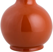 Maine Cottage Droplet Round Red Ceramic Table Lamp with Scallop Shade | Maine Cottage® 