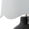 Maine Cottage Droplet Round Black Ceramic Table Lamp with Scallop Shade | Maine Cottage® 
