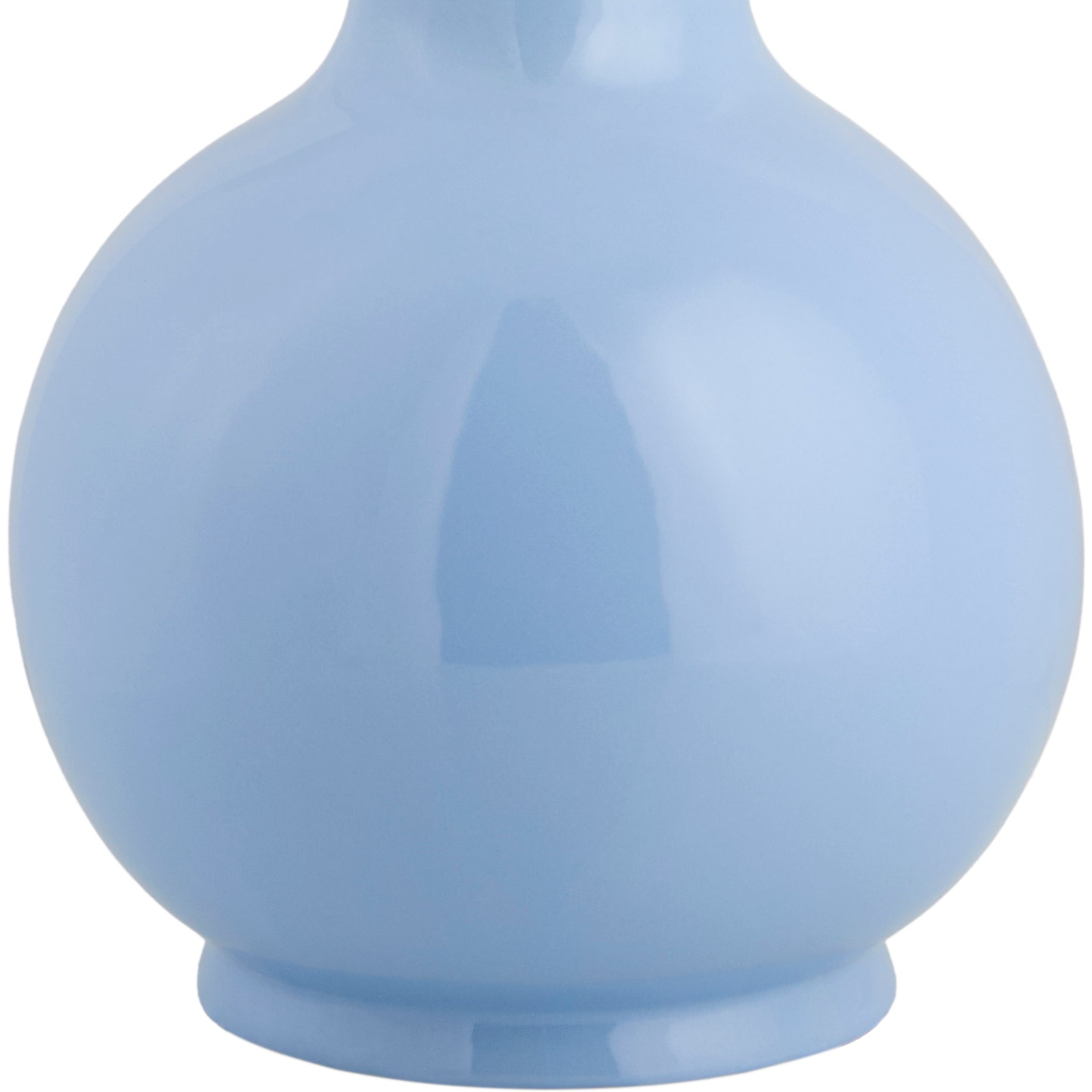 Maine Cottage Droplet Round Light Blue Ceramic Table Lamp with Scallop Shade | Maine Cottage® 