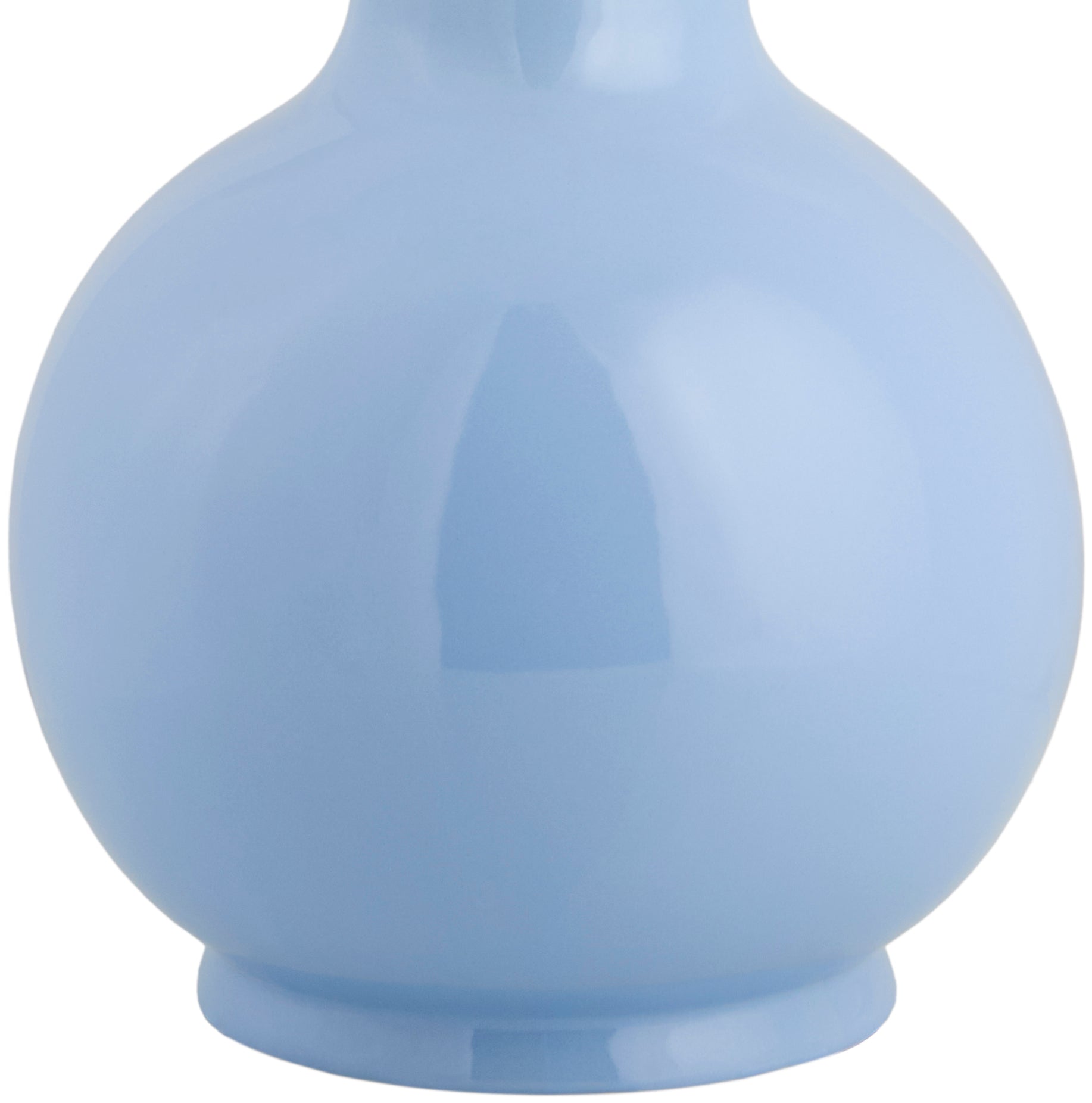 Maine Cottage Droplet Round Light Blue Ceramic Table Lamp with Scallop Shade | Maine Cottage® 