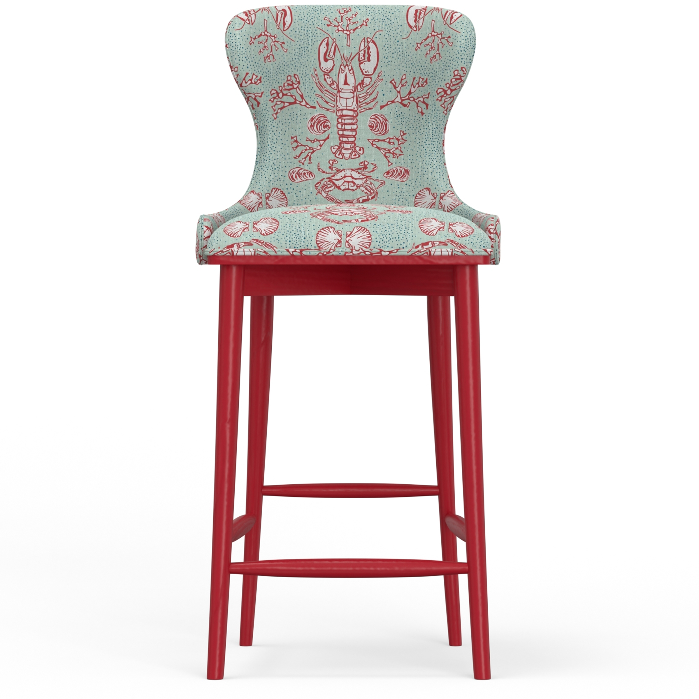 Dolly Upholstered Bar Stool - Painted