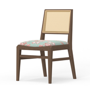Ginger Chair with Upholstered Seat - Natural Wood