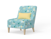 Maine Cottage Hazel Chair | Colorful Armless Chair | Upholstered Coastal Chair  