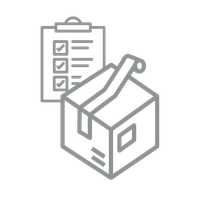 icon of clipboard and packing box
