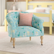 Maine Cottage Margot Chair | Traditional Elegant Armchair | Diamond Tufted Back 
