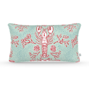 Decorative Lumbar Pillow in Clambake: Bluebell