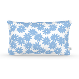 Decorative Lumbar Pillow in Crazy Daisy: Nikko Blue