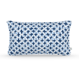 Decorative Lumbar Pillow in Lucky Leaf: Marine