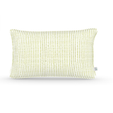 Decorative Lumbar Pillow in Oxford Stripe: Greenery