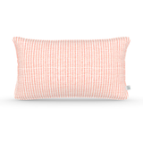 Decorative Lumbar Pillow in Oxford Stripe: Zinnia