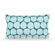 Decorative Lumbar Pillow in Shell Game: Lagoon