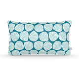 Decorative Lumbar Pillow in Shell Game: Lagoon