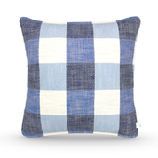 Decorative Throw Pillow in Checkmate: Denim