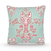 Decorative Throw Pillow in Clambake: Bluebell