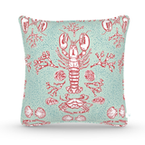 Decorative Throw Pillow in Clambake: Bluebell