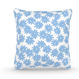 Decorative Throw Pillow in Crazy Daisy: Nikko Blue