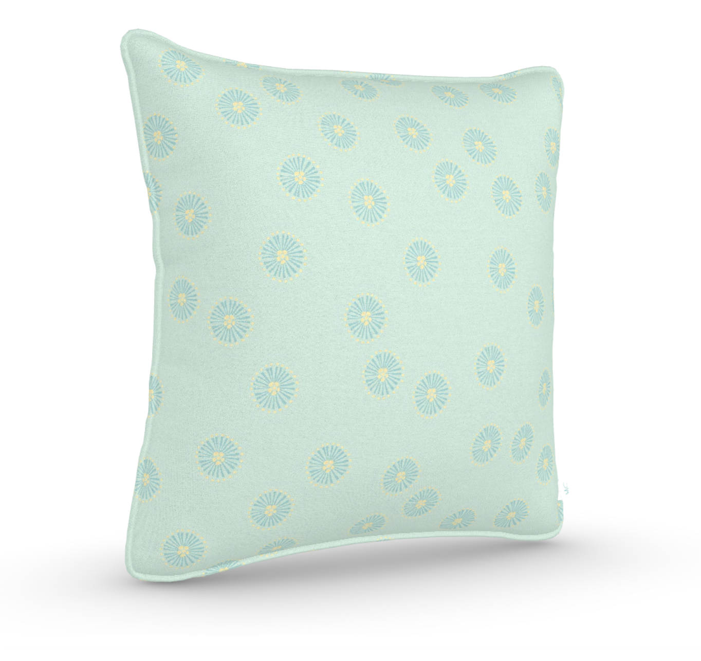 Decorative Throw Pillow in Dilly: Bluebell