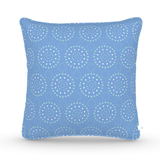 Decorative Throw Pillow in Fireworks: Nikko Blue