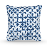 Decorative Throw Pillow in Lucky Leaf: Marine